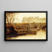 Der Pont Neuf und die Île de la Cité vom Quai Conti gesehen - Angèle Delasalle — gerahmtes Bild an der Wand