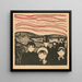 Angst - Edvard Munch — gerahmtes Bild an der Wand