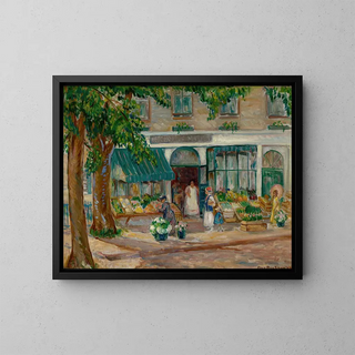 Marché de Ketchopolus, Rockport, Massachusetts - Ann Brockman — gerahmtes Bild an der Wand