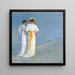 Anna Ancher und Marie Krøyer am Strand in Skagen - Peder Severin Krøyer — gerahmtes Bild an der Wand