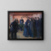 Ein Begräbnis - Anna Ancher — gerahmtes Bild an der Wand
