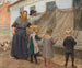 Die Fischernetze werden repariert - Anna Ancher — Ansicht des Kunstwerks