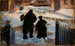 Michael Ancher auf dem Weg zu seinem Atelier begleitet von der Organistin Helene Christensen - Anna Ancher — Ansicht des Kunstwerks