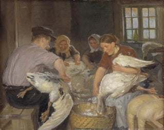 Anna Ancher - Plucking the Geese.webp