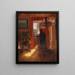 Innen-Gemälde Skagen mit einem Sonnenstreifen auf dem Boden - Anna Ancher — gerahmtes Bild an der Wand