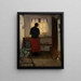 Die Köchin in der Küche - Anna Ancher — gerahmtes Bild an der Wand