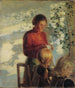 Zwei kleine Mädchen lernen nähen - Anna Ancher — Ansicht des Kunstwerks