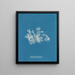 Delesseria très étroite - Anna Atkins — gerahmtes Bild an der Wand