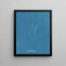Élaionema villosum - Anna Atkins — gerahmtes Bild an der Wand