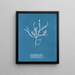 Fucus aruginosus Turner Mer Rouge Lissabon Neu in Großbritannien - Anna Atkins — gerahmtes Bild an der Wand