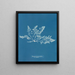 Laurencia pinnatifida var. angusta - Anna Atkins — gerahmtes Bild an der Wand