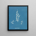 Lyngbya Carmichaelii - Anna Atkins — gerahmtes Bild an der Wand