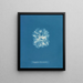 Nitophyllum Bonnemaisoni - Anna Atkins — gerahmtes Bild an der Wand