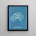Nitophyllum ulvoideum - Anna Atkins — gerahmtes Bild an der Wand