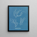 Polysiphonia elongata - Anna Atkins — gerahmtes Bild an der Wand