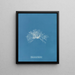 Polysiphonia thuyoides - Anna Atkins — gerahmtes Bild an der Wand