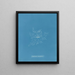 Rhodomela lycopodoides - Anna Atkins — gerahmtes Bild an der Wand