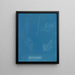 Sporochnus pedunculatus - Anna Atkins — gerahmtes Bild an der Wand