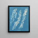 Ulva bullosa - Anna Atkins — gerahmtes Bild an der Wand