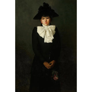 Anna BiliskaBohdanowicz - Portrait of a young woman with a rose in her hand.webp