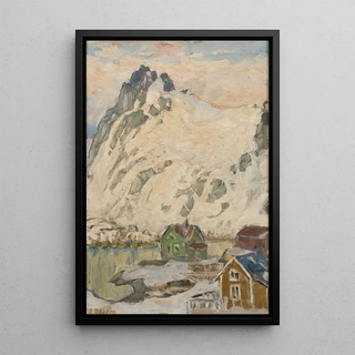 Anna Boberg - At the Foot of the Mountain Study from Lofoten.webp