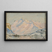 Der Sonne auf den Lofoten Studie - Anna Boberg — gerahmtes Bild an der Wand
