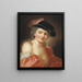 Selbstporträt - Anna Dorothea Lisiewska — gerahmtes Bild an der Wand