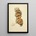 Illustrationen der britischen Mykologie Pl56 - Anna Maria Hussey — gerahmtes Bild an der Wand