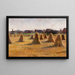 Landschaft eines Dorfes in Nninge - Anna Wengberg — gerahmtes Bild an der Wand
