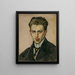 Portrait eines jungen Mannes - Anne Goldthwaite — gerahmtes Bild an der Wand
