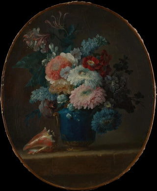 Anne VallayerCoster - Vase of Flowers and Conch Shell.webp