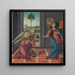Verkündigung - Sandro Botticelli — gerahmtes Bild an der Wand