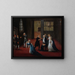 Abschied von Louis XVI an seine Familie am 20. Januar 1793 - Anonym — gerahmtes Bild an der Wand