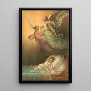 Anonymous - Angels and little girl praying.webp