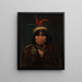 Ich bin Indianer - Anonym — gerahmtes Bild an der Wand