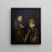 Kinder Bettler - Anonym — gerahmtes Bild an der Wand