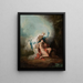 Diane und Endymion - Anonym — gerahmtes Bild an der Wand