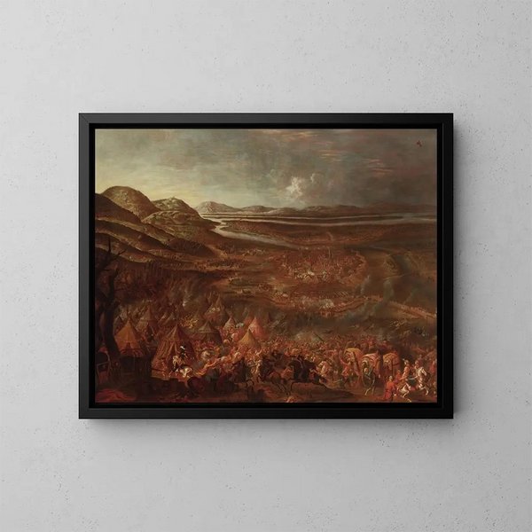 Die Schlacht bei Wien vom 12. September 1683 - Anonym — gerahmtes Bild an der Wand