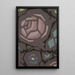 Rose de village Dorfrose - Anonyme — gerahmtes Bild an der Wand