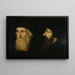 Doppelporträt von John Wyclif und Johannes Oekolampad - Anonym — gerahmtes Bild an der Wand