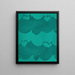 Draperie - Anonym — gerahmtes Bild an der Wand
