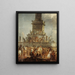 Embrasement des Thrones von Louis-Philippe auf dem Place de la Bastille am 24. Februar 1848 - Anonym — gerahmtes Bild an der Wand