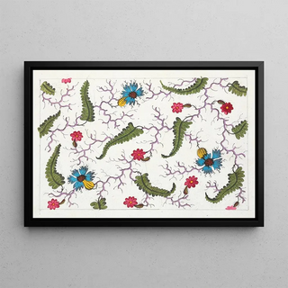 Anonymous - Floral design for printed textile Pl XIV.webp