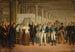 Guillaume Dupuytren 1777-1835, l'Hôtel-Dieu präsentiert Charles X eine Augenoperation - Anonym — Ansicht des Kunstwerks