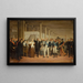 Guillaume Dupuytren 1777-1835, l'Hôtel-Dieu präsentiert Charles X eine Augenoperation - Anonym — gerahmtes Bild an der Wand