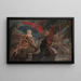 Hélios auf dem Wagen Allegorie mit den Wappen von Trby Woyna und Nacz - Anonym — gerahmtes Bild an der Wand