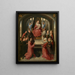 Lactatio de Saint Bernard de Clairvaux avec donneurs - Anonyme — gerahmtes Bild an der Wand