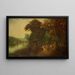Landschaft mit Jagd und Diana - Anonym — gerahmtes Bild an der Wand