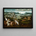 Landschaft mit Tobie und dem Engel - Anonym — gerahmtes Bild an der Wand