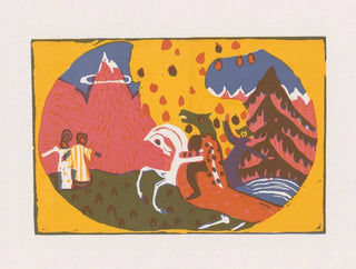 Anonymous - Landschap met figuren en een ruiter met monsterkop.webp